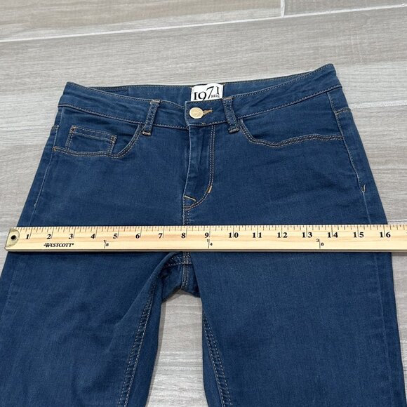 Reiss 1971 Ross Low-Rise Lightweight Stretch Skinny Jeans in Medium Blue Size 2 - Picture 11 of 14